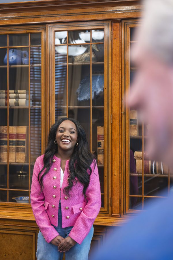 Yasmine Ware speaking at the Mississippi State Senate